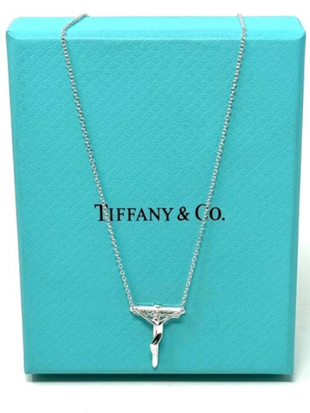 Authentic Tiffany & CO. Elsa Peretti Jesus Christ Crucifix Necklace.